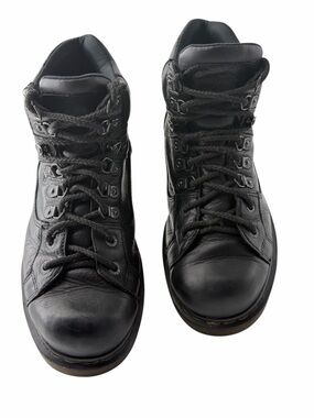 Vintage Dr Martens 10962 Black Leather Combat Moto Grunge Boots Men’s  Sz 10